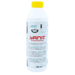 Sanit ArmaturenGlanz Reiniger gegen Kalk, 500 ml Flasche.