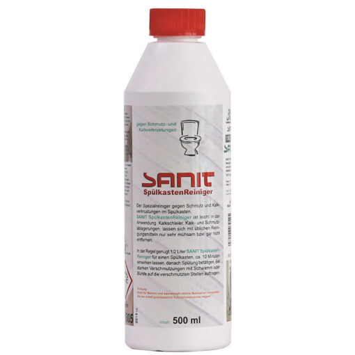 Sanit Spülkastenreiniger Flasche gegen Kalk, 500ml.